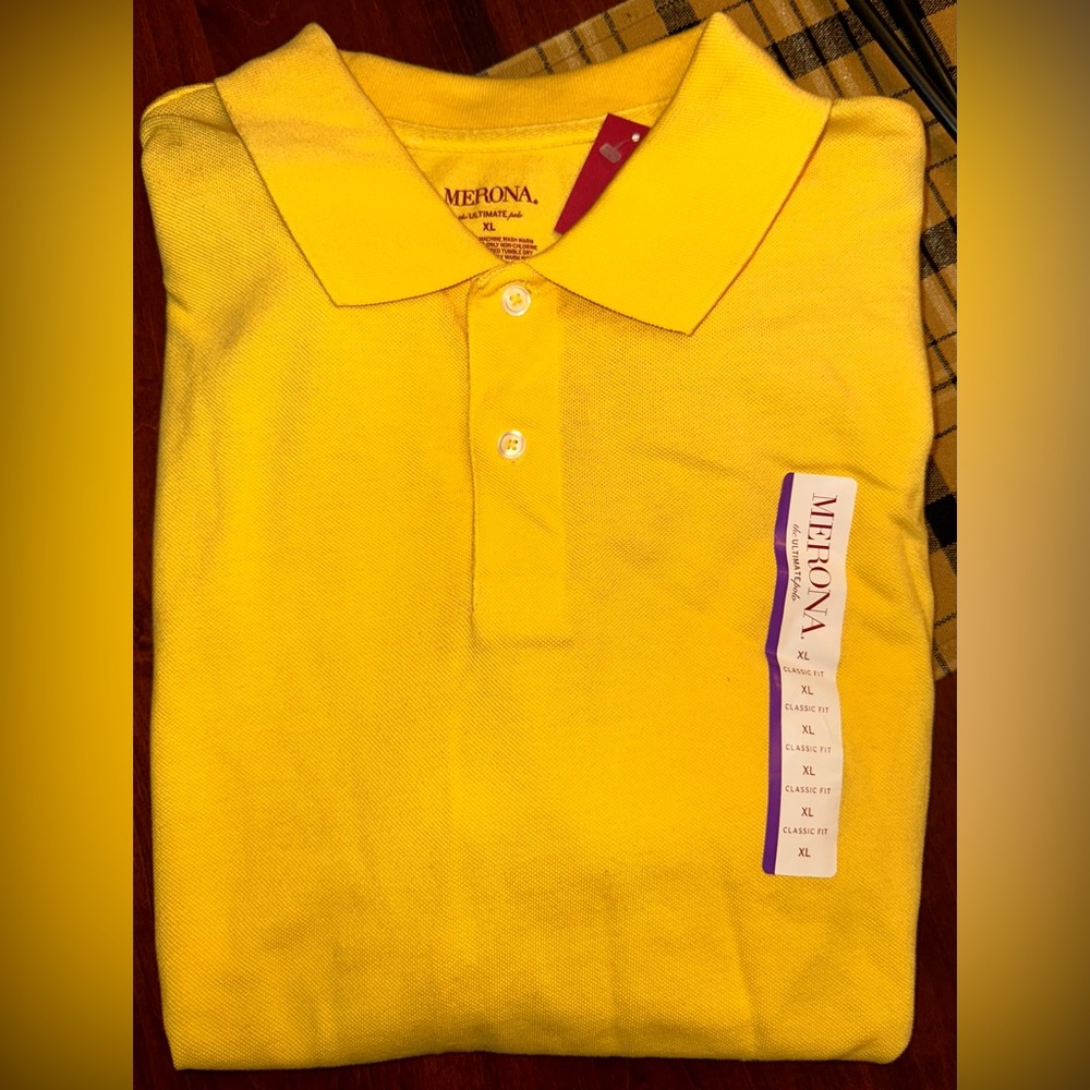 Mens Merona Polo Yellow Brand New Never worn